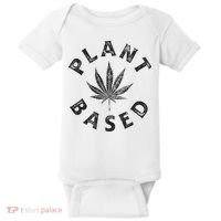 Plant Based Marijuana Leaf Weed Cannabis Pot Smoker Baby Bodysuit thumb 0