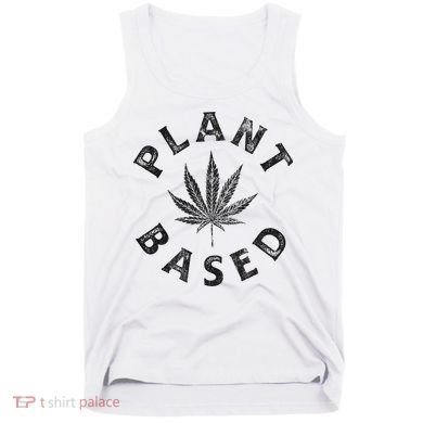 Plant Based Marijuana Leaf Weed Cannabis Pot Smoker Tank Top