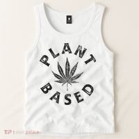 Plant Based Marijuana Leaf Weed Cannabis Pot Smoker Tank Top thumb 2