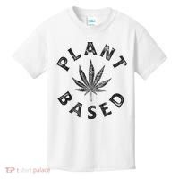 Plant Based Marijuana Leaf Weed Cannabis Pot Smoker Kids T-Shirt thumb 0