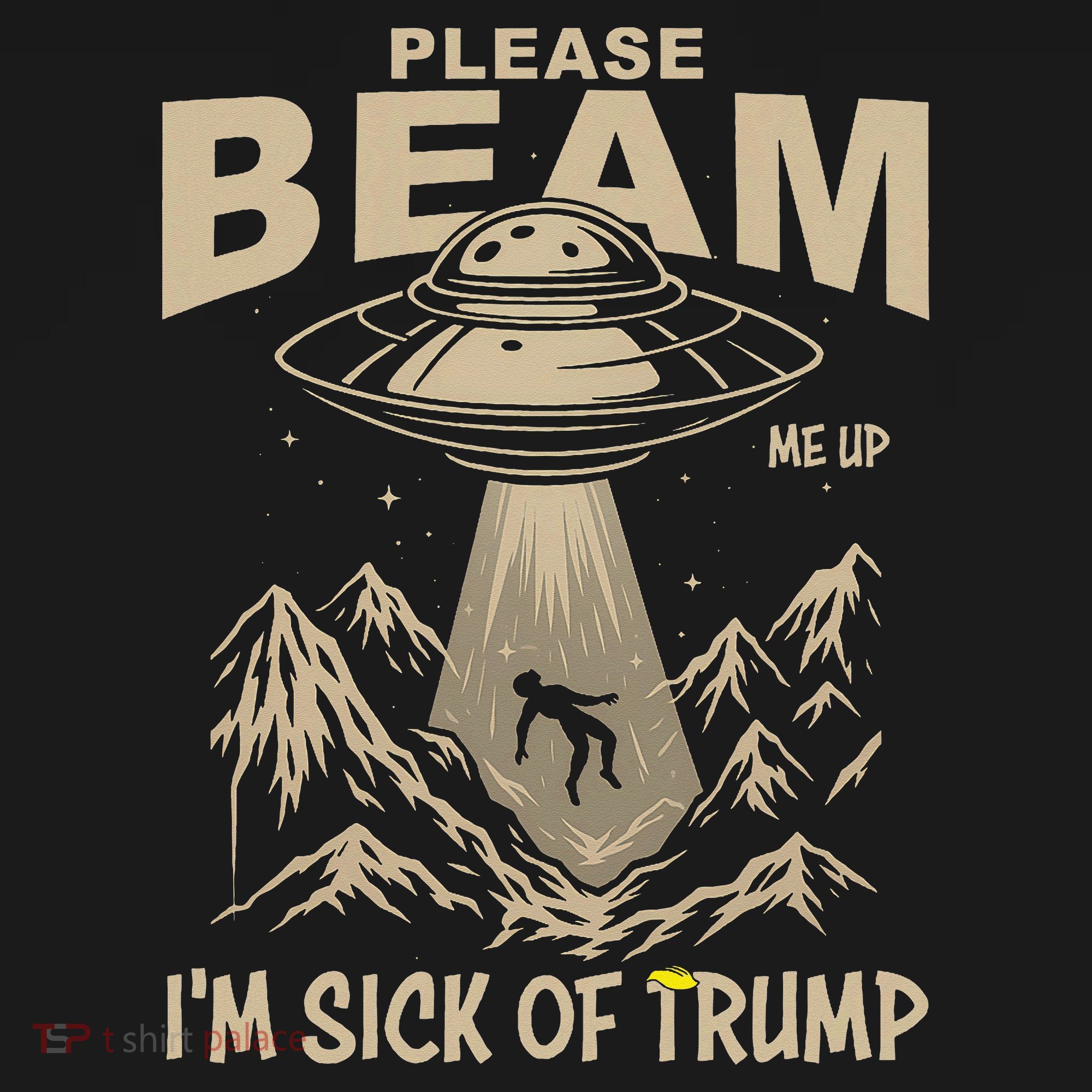 Please Beam Me Up Im Sick Of Felon Alien Anti Felon Women's Tank Top