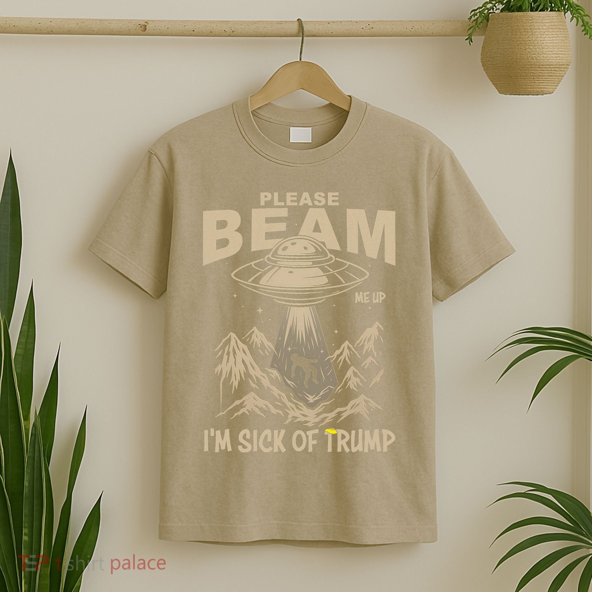 Please Beam Me Up Im Sick Of Felon Alien Anti Felon T-Shirt