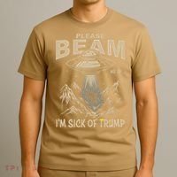 Please Beam Me Up Im Sick Of Felon Alien Anti Felon T-Shirt thumb 3