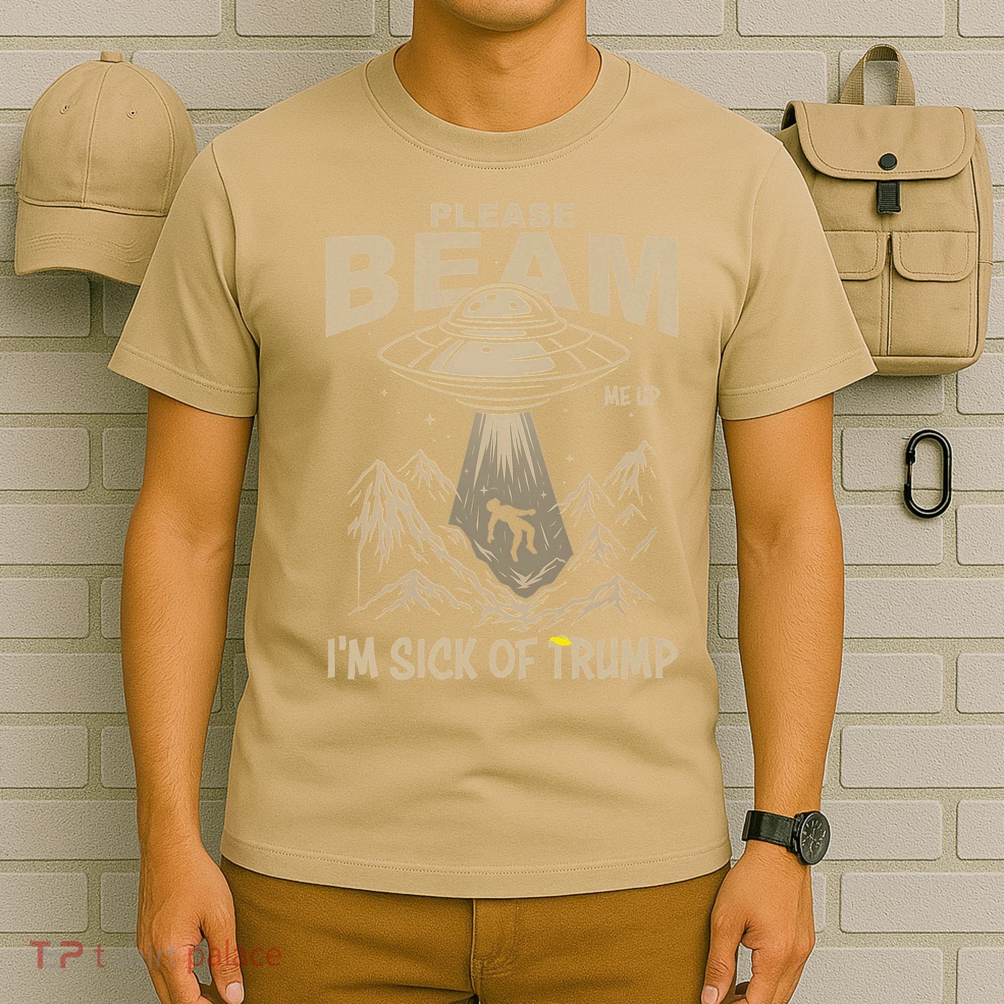 Please Beam Me Up Im Sick Of Felon Alien Anti Felon T-Shirt