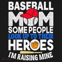 Proud Baseball Mom Raising My Hero Funny Mothers Day Ornament thumb 1