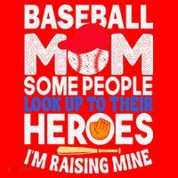 Proud Baseball Mom Raising My Hero Funny Mothers Day Santa Hat thumb 1