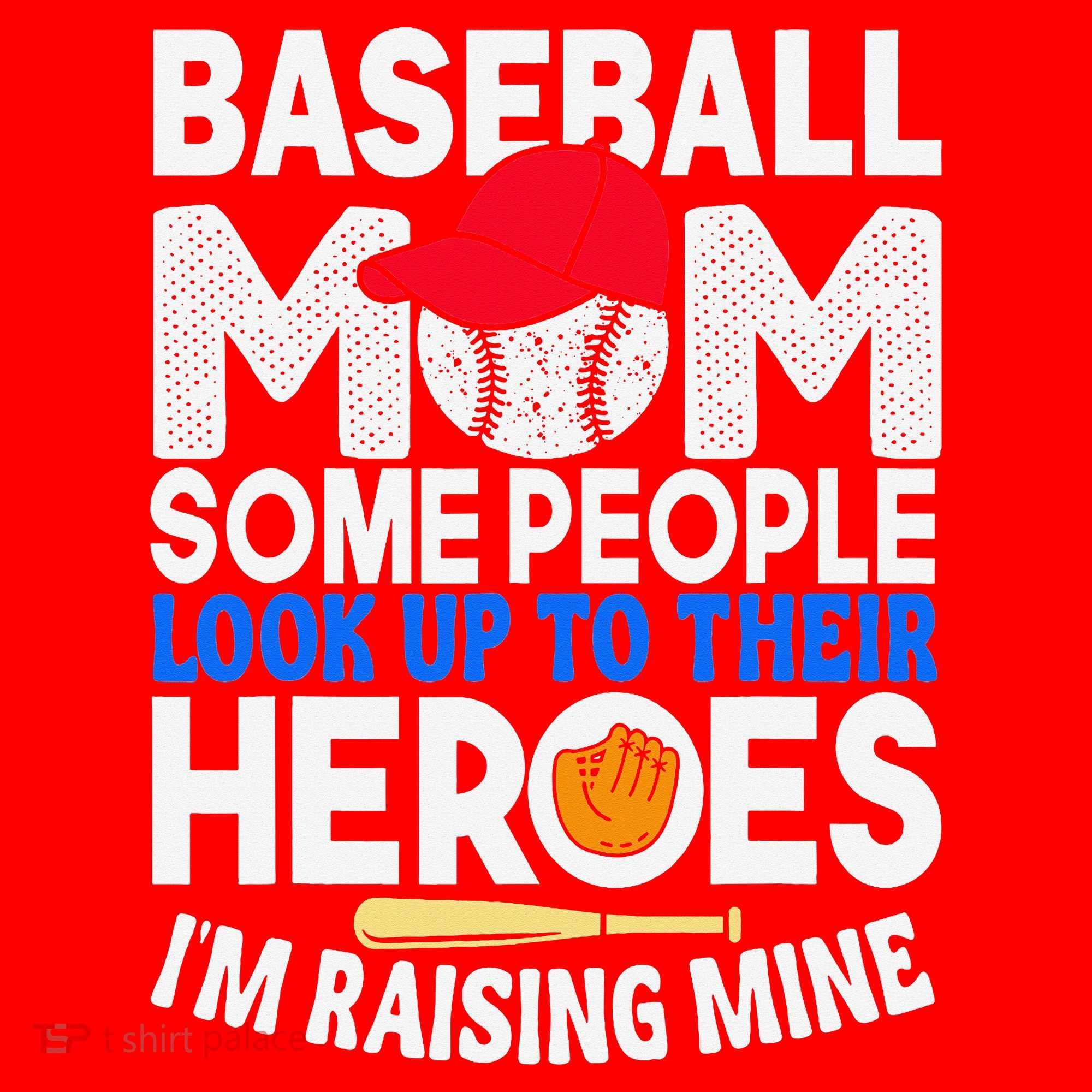 Proud Baseball Mom Raising My Hero Funny Mothers Day Santa Hat