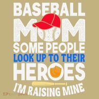 Proud Baseball Mom Raising My Hero Funny Mothers Day Sweatshirt thumb 2