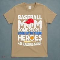 Proud Baseball Mom Raising My Hero Funny Mothers Day T-Shirt thumb 5