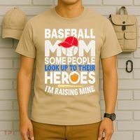 Proud Baseball Mom Raising My Hero Funny Mothers Day T-Shirt thumb 6