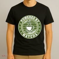 Powered By Matcha Japanese Green Tea T-Shirt thumb 3