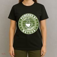Powered By Matcha Japanese Green Tea T-Shirt thumb 4
