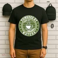 Powered By Matcha Japanese Green Tea T-Shirt thumb 6
