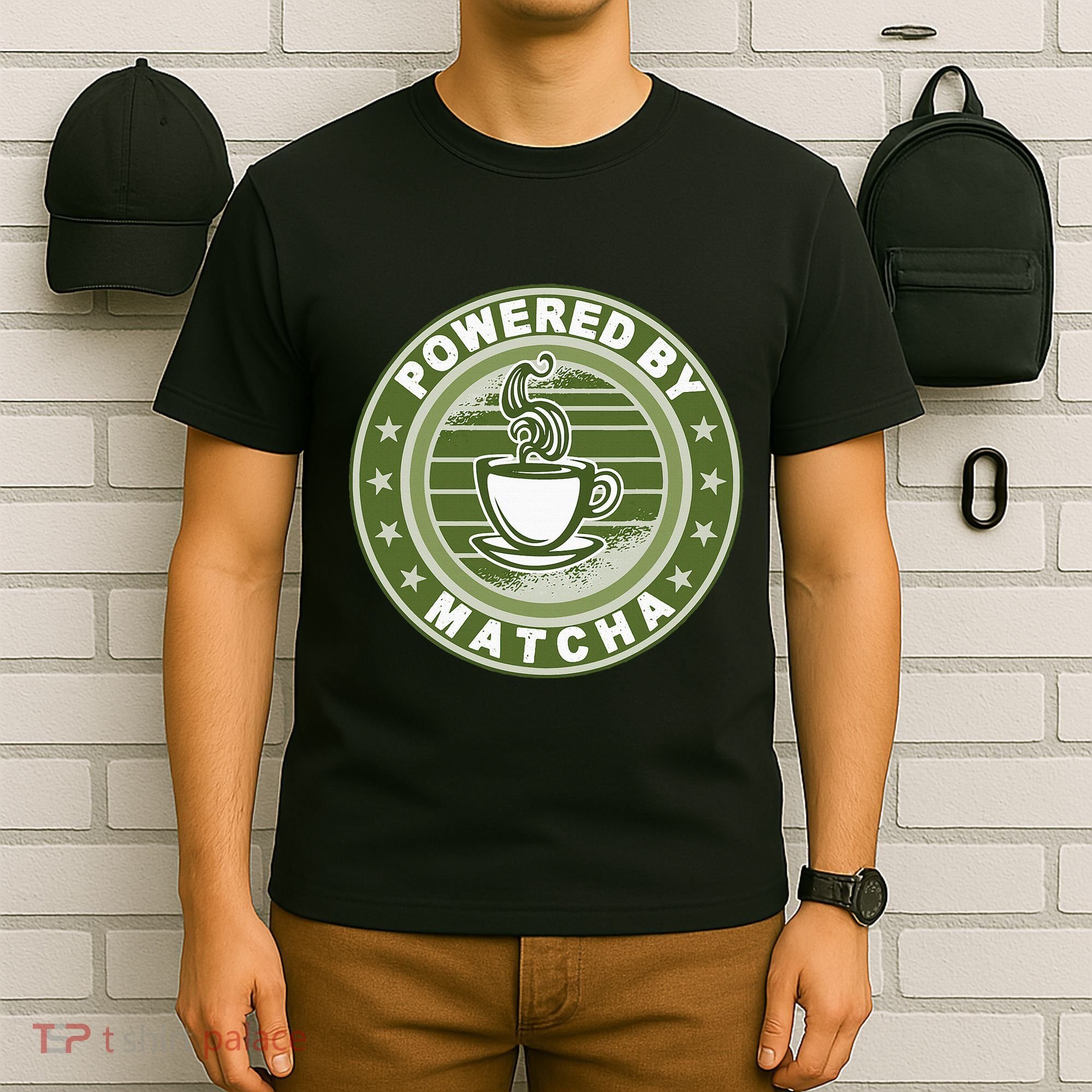 Powered By Matcha Japanese Green Tea T-Shirt