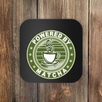 Powered By Matcha Japanese Green Tea Coaster thumb 0