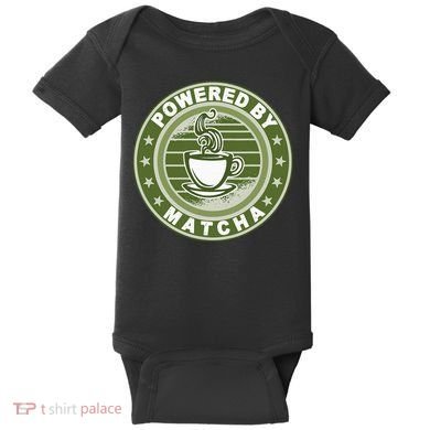 Powered By Matcha Japanese Green Tea Baby Bodysuit
