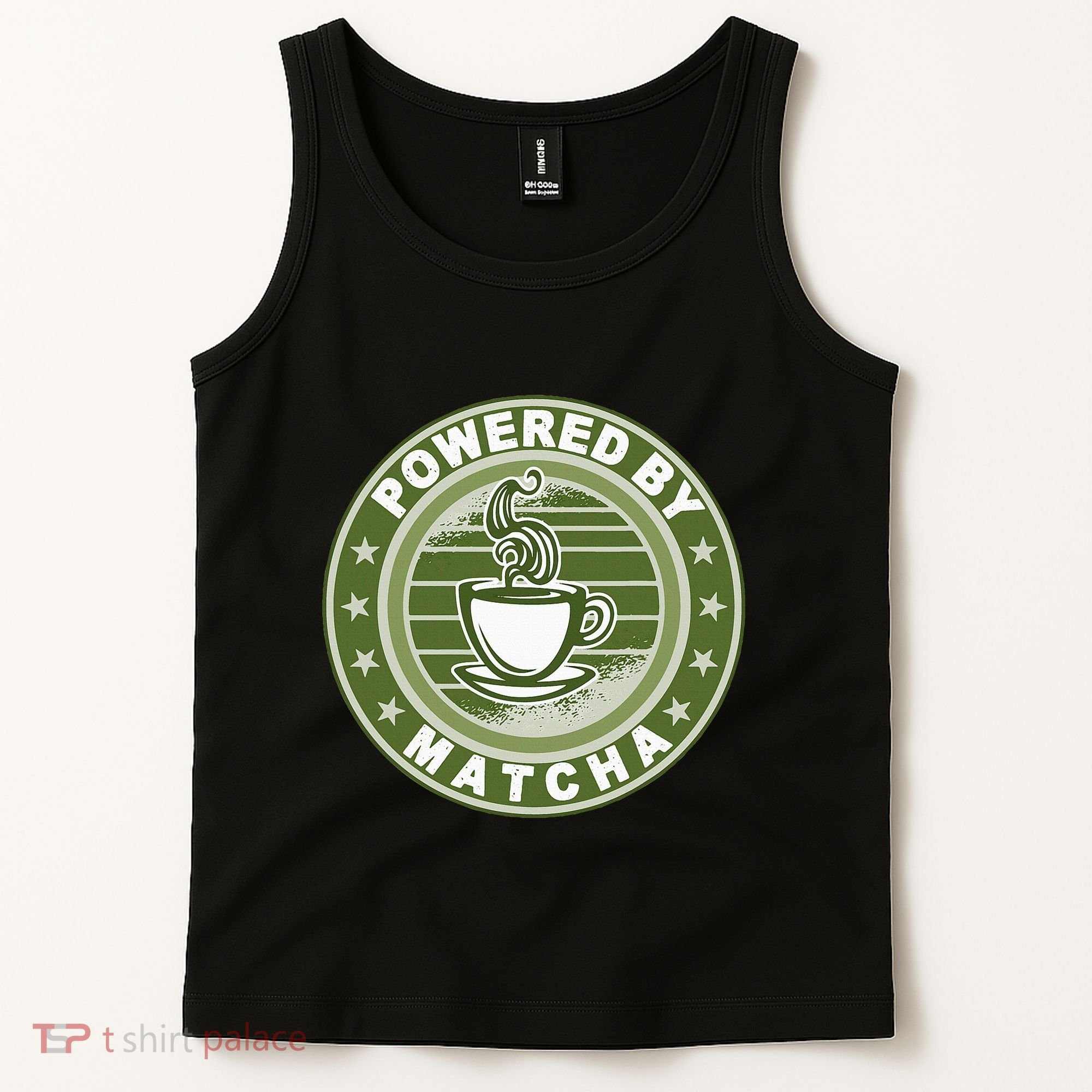 Powered By Matcha Japanese Green Tea Tank Top