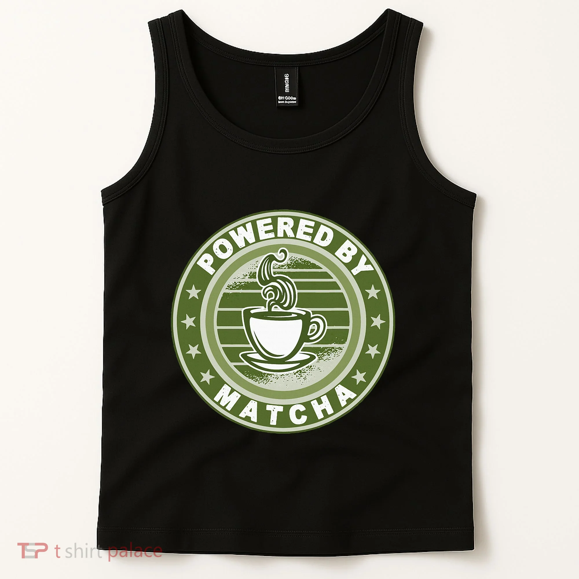 Powered By Matcha Japanese Green Tea Tank Top