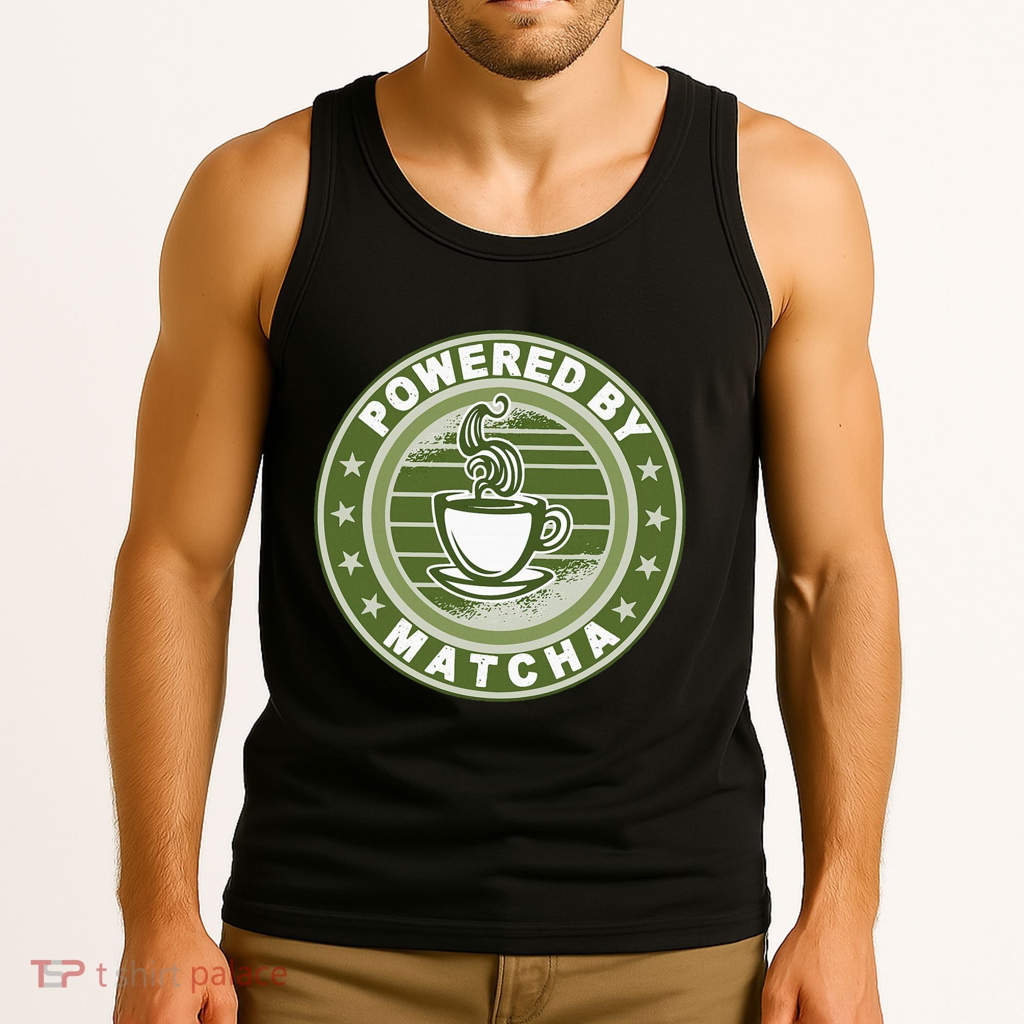 Powered By Matcha Japanese Green Tea Tank Top