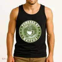 Powered By Matcha Japanese Green Tea Tank Top thumb 3
