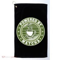Powered By Matcha Japanese Green Tea Golf Towel thumb 0