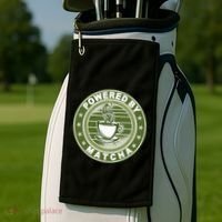 Powered By Matcha Japanese Green Tea Golf Towel thumb 2