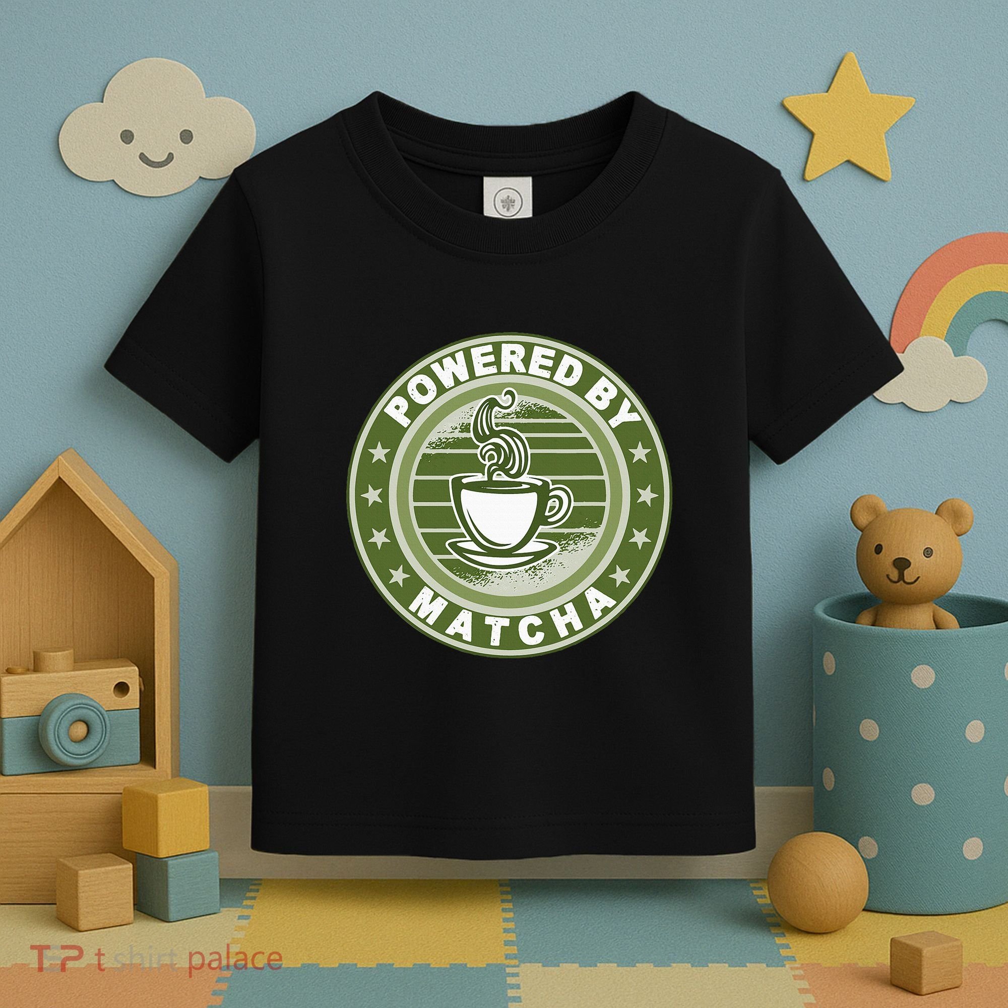 Powered By Matcha Japanese Green Tea Toddler T-Shirt