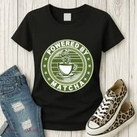 Powered By Matcha Japanese Green Tea Women's T-Shirt thumb 3