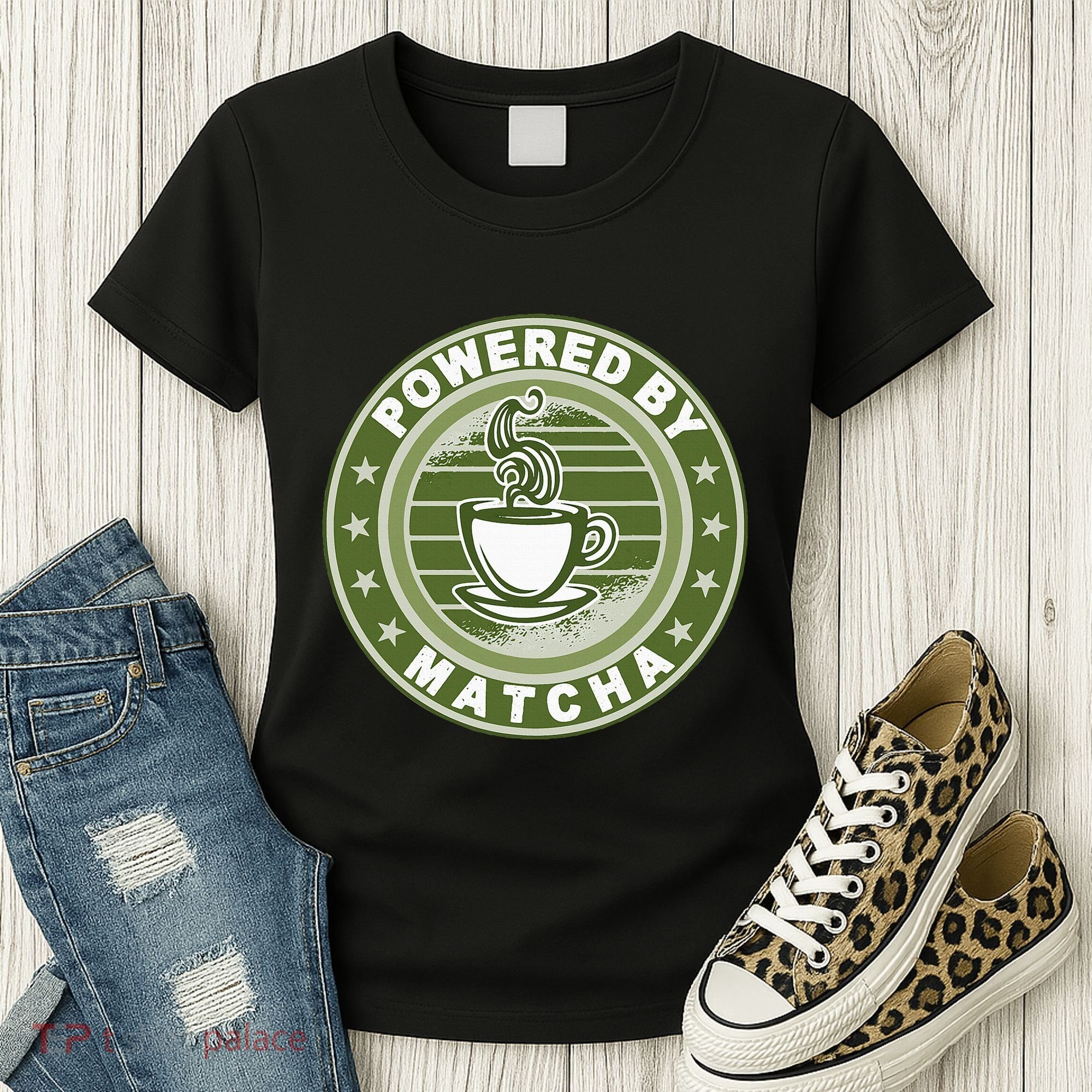 Powered By Matcha Japanese Green Tea Women's T-Shirt