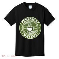 Powered By Matcha Japanese Green Tea Kids T-Shirt thumb 0