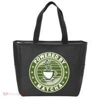 Powered By Matcha Japanese Green Tea Tote Bag thumb 0