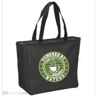 Powered By Matcha Japanese Green Tea Tote Bag thumb 2