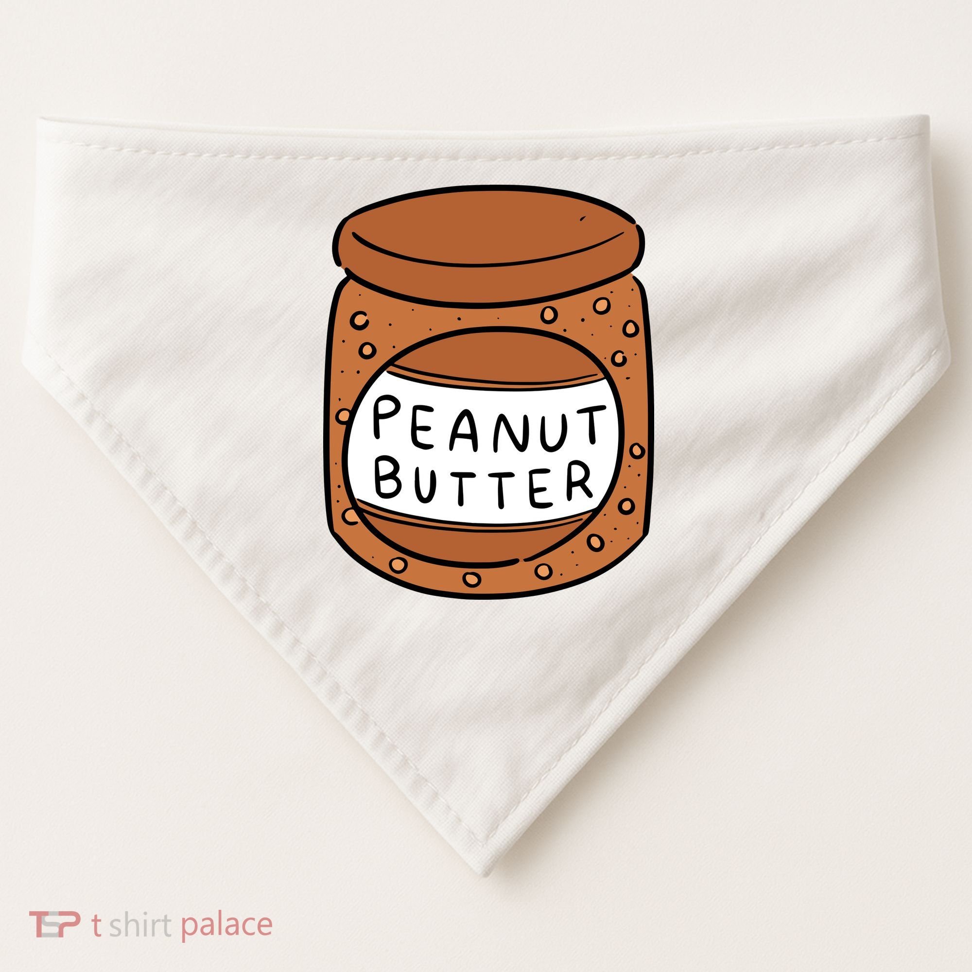 Peanut Butter Matching USA-Made Doggie Bandana