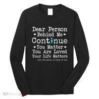 Person Behind Me Suicide Prevention & Depression Awareness Long Sleeve Shirt thumb 0