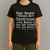 Person Behind Me Suicide Prevention & Depression Awareness T-Shirt thumb 4