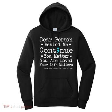 Person Behind Me Suicide Prevention & Depression Awareness Women's Hoodie