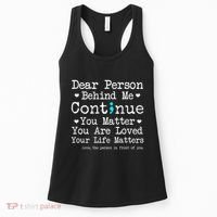 Person Behind Me Suicide Prevention & Depression Awareness Women's Tank Top thumb 0