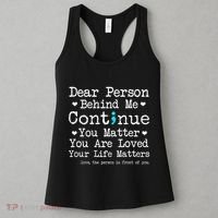 Person Behind Me Suicide Prevention & Depression Awareness Women's Tank Top thumb 3