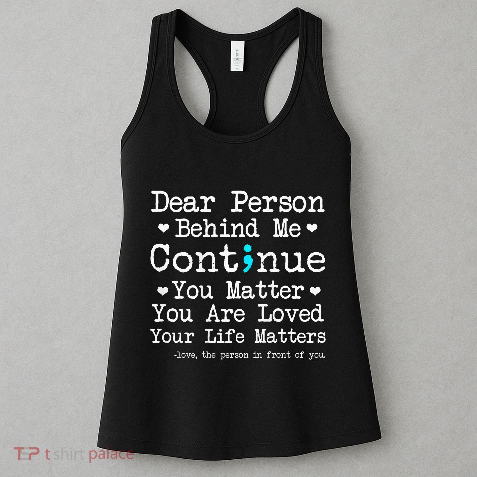 Person Behind Me Suicide Prevention & Depression Awareness Women's Tank Top