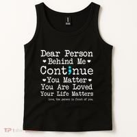 Person Behind Me Suicide Prevention & Depression Awareness Tank Top thumb 2
