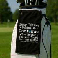 Person Behind Me Suicide Prevention & Depression Awareness Golf Towel thumb 2