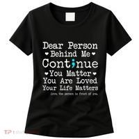 Person Behind Me Suicide Prevention & Depression Awareness Women's T-Shirt thumb 0