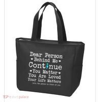 Person Behind Me Suicide Prevention & Depression Awareness Tote Bag thumb 3