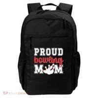 Proud Bowling Mom Of A Bowling Player Bowler Mama Gift Backpack thumb 0