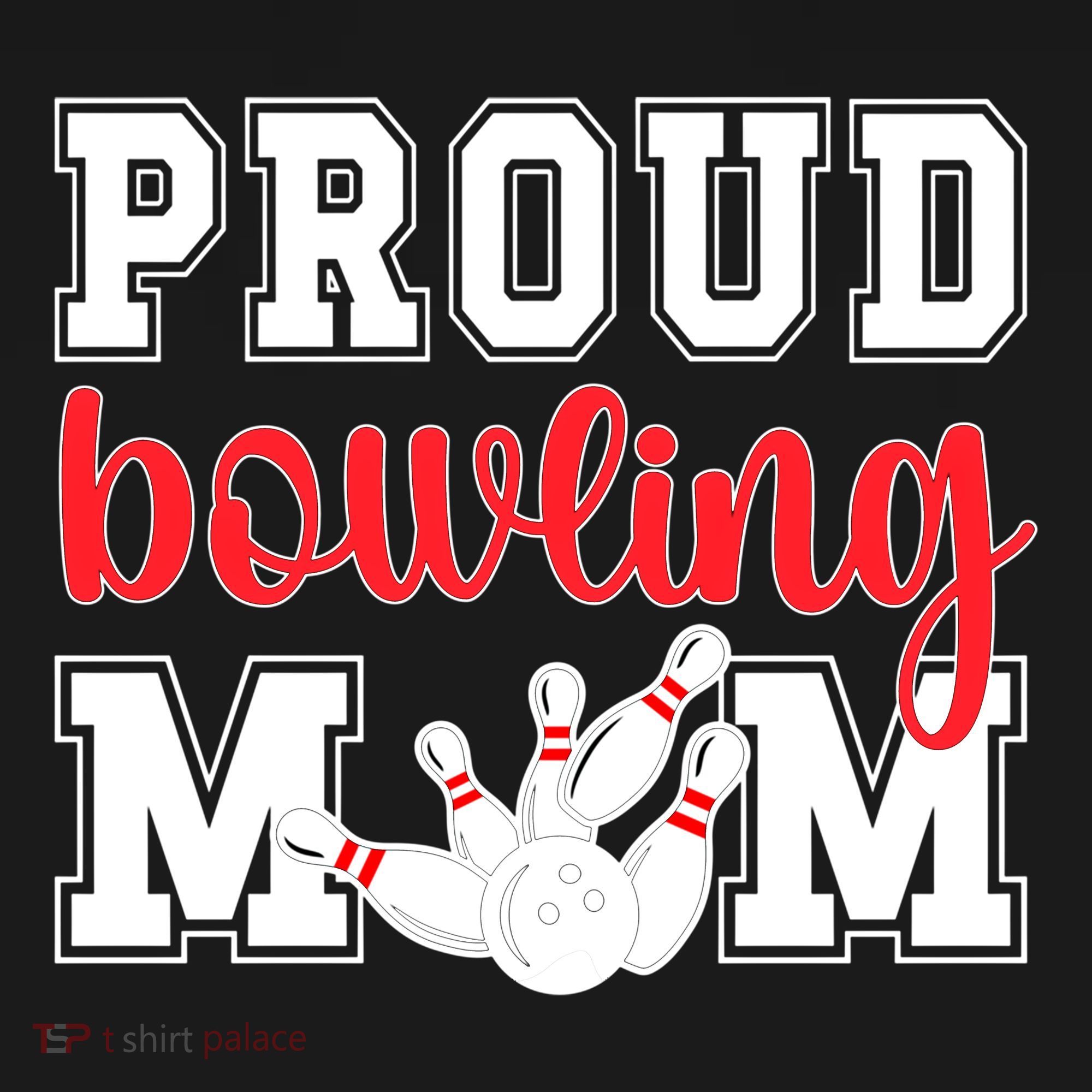 Proud Bowling Mom Of A Bowling Player Bowler Mama Gift Backpack