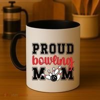 Proud Bowling Mom Of A Bowling Player Bowler Mama Gift Coffee Mug thumb 4