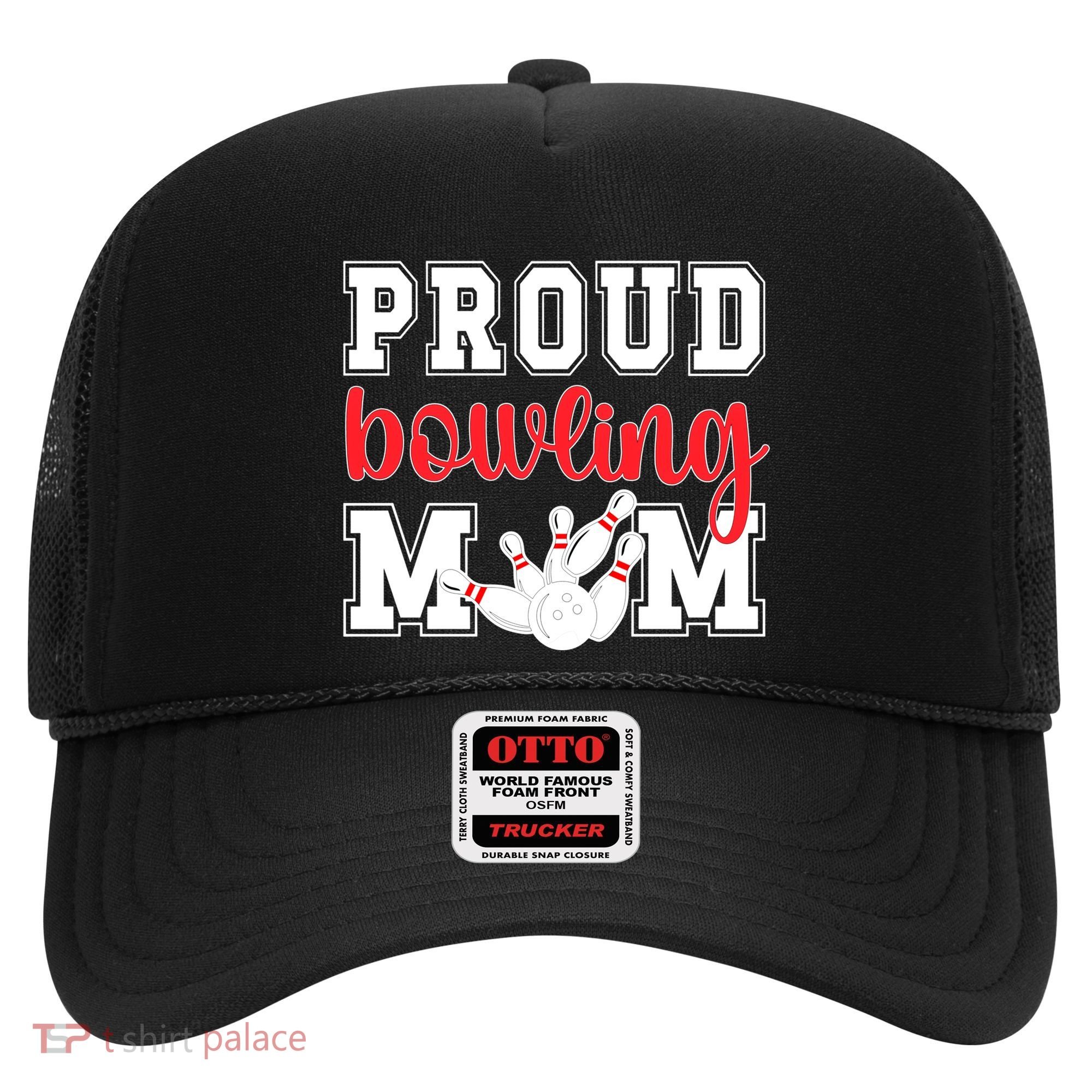 Proud Bowling Mom Of A Bowling Player Bowler Mama Gift Hat
