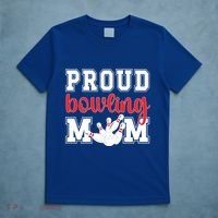 Proud Bowling Mom Of A Bowling Player Bowler Mama Gift T-Shirt thumb 5