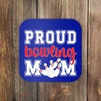 Proud Bowling Mom Of A Bowling Player Bowler Mama Gift Coaster thumb 0