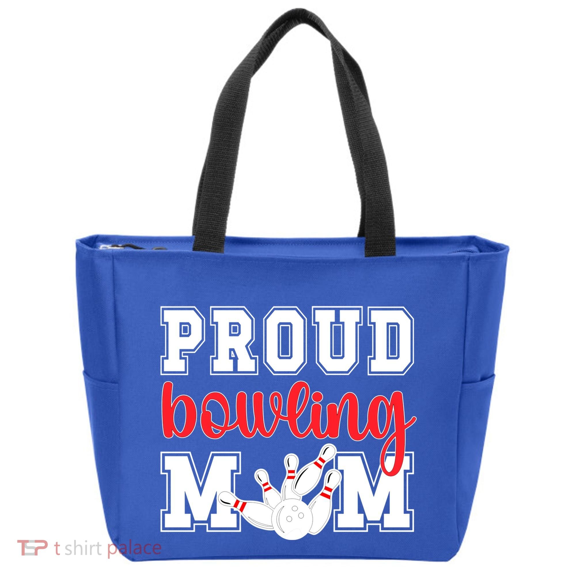 Proud Bowling Mom Of A Bowling Player Bowler Mama Gift Tote Bag